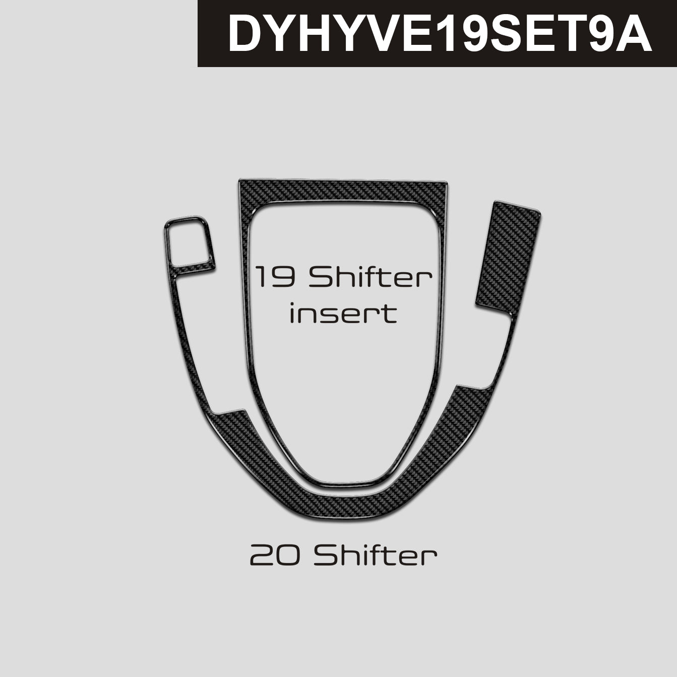 DynaCarbon™️ Carbon Shifter Trims for Hyundai Veloster 2019-2022