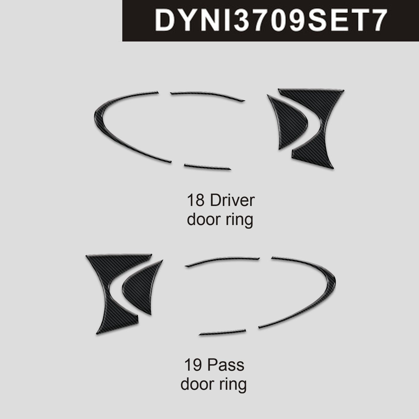 DynaCarbon™ Door Ring Trim for Nissan 370Z 2009-2020