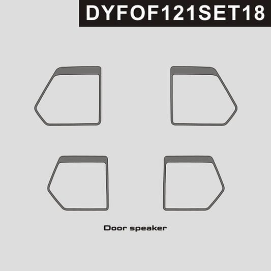 DynaCarbon™️ Carbon Door Speaker Trims for Supercrew Model for Ford F-150 2021-up