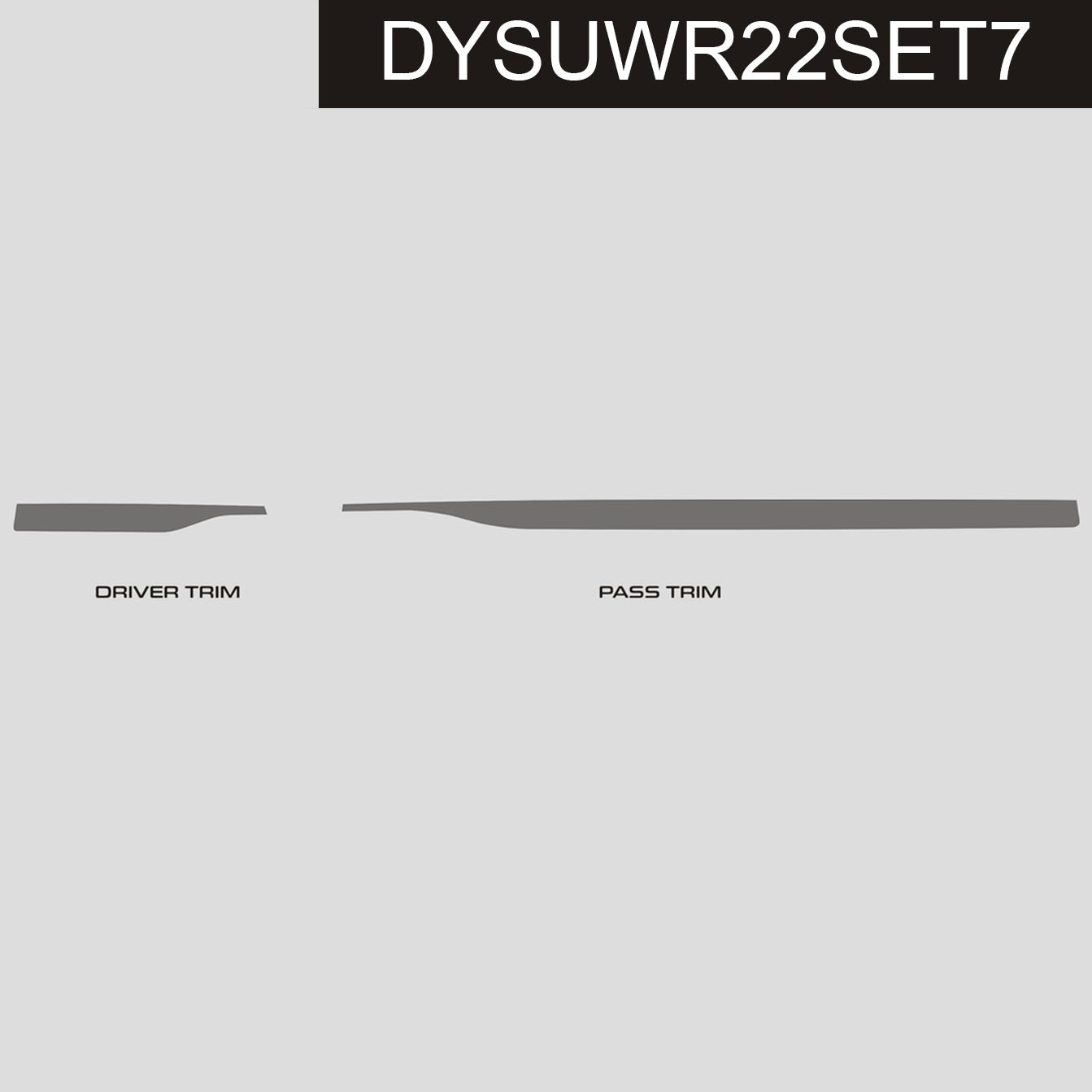 DynaCarbon™️ Carbon Upper Dash Trim Accents for Subaru WRX 2022-2024