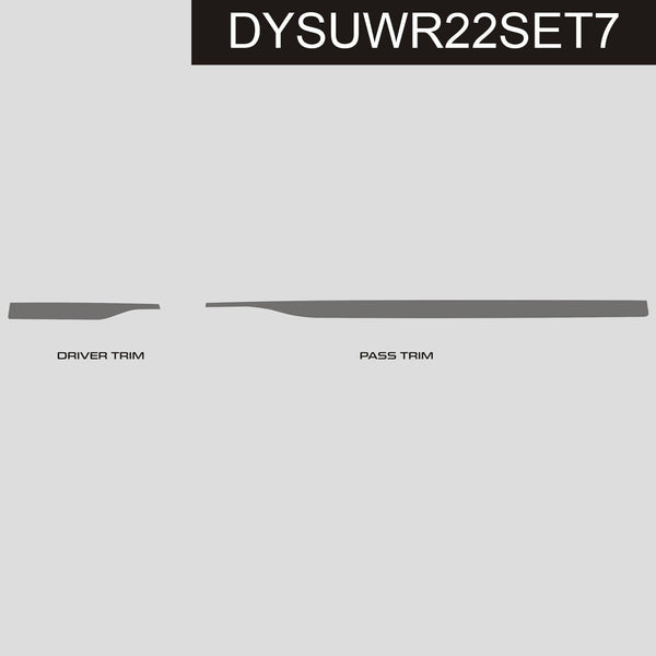 DynaCarbon™️ Carbon Upper Dash Trim Accents for Subaru WRX 2022-2023