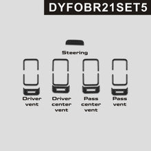 DynaCarbon™️ Carbon Fiber Inner Vents and Steering Accent for Ford Bronco 2021-2023