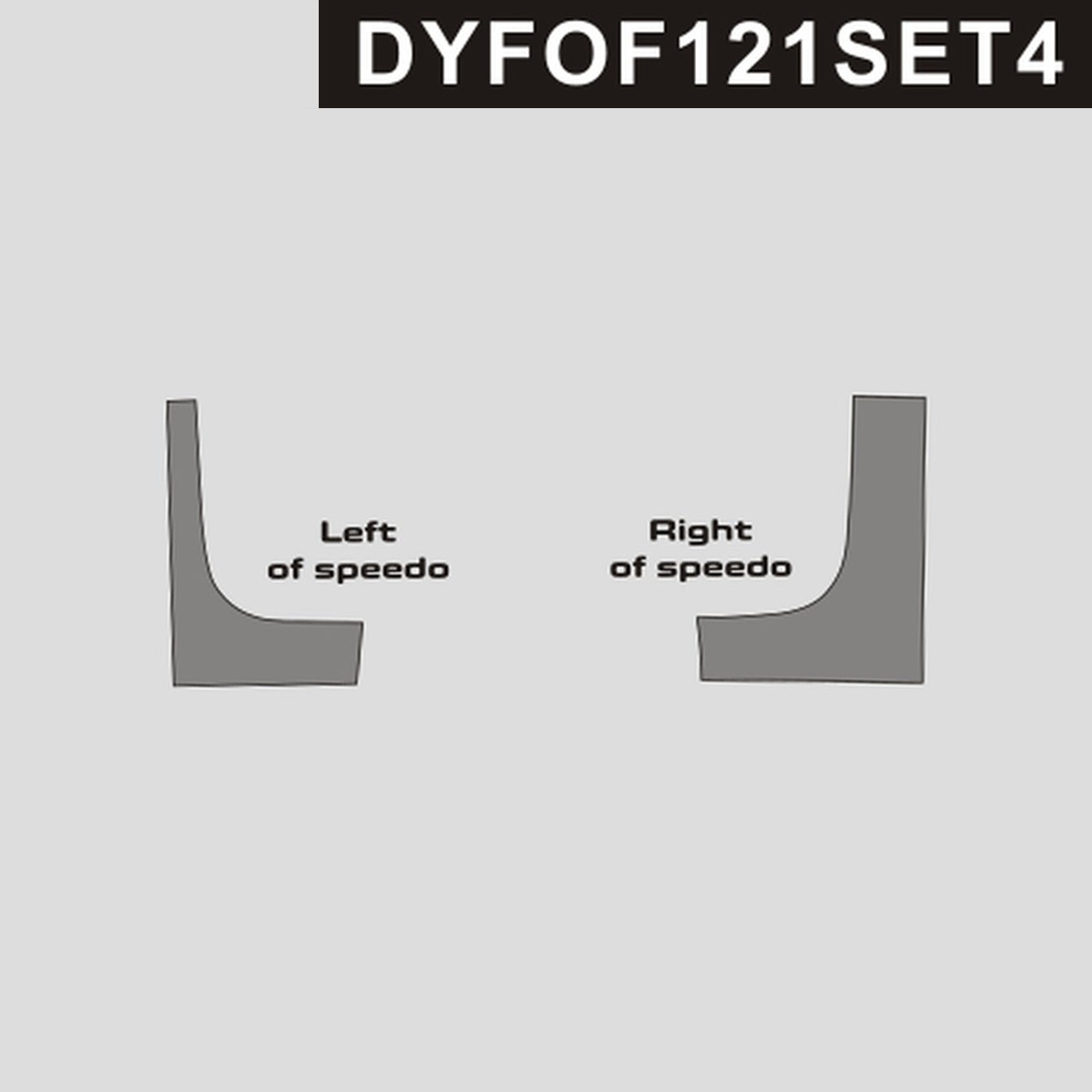 DynaCarbon™️ Carbon Fiber Left and Right Speedometer Trim for Ford F-150 2021-up