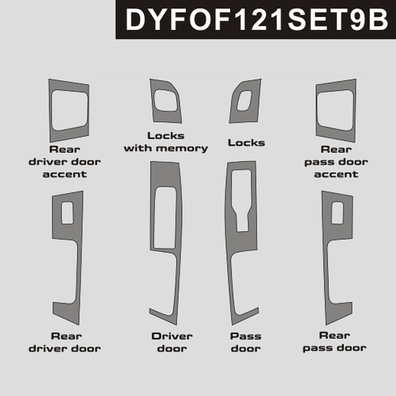 DynaCarbon™️ Carbon Window Switches for Supercrew Ford F-150 2021-up