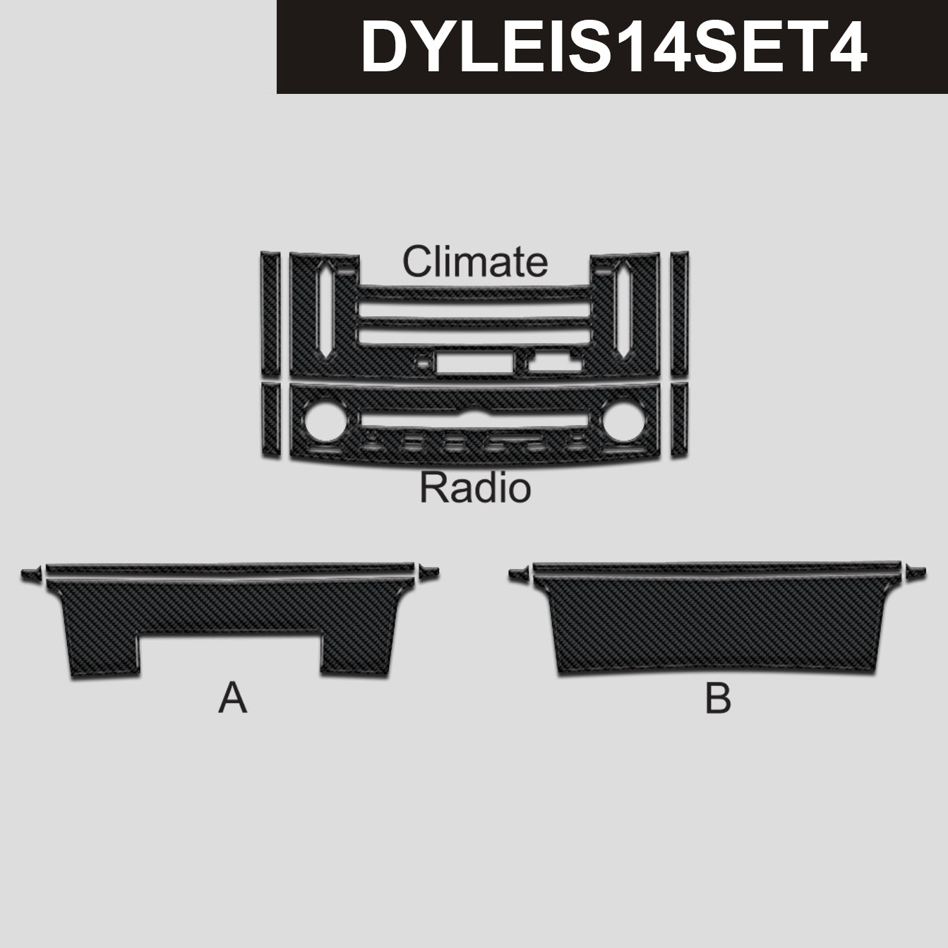 DynaCarbon™️ Carbon Climate and Infotainment for Lexus IS 2014-2020