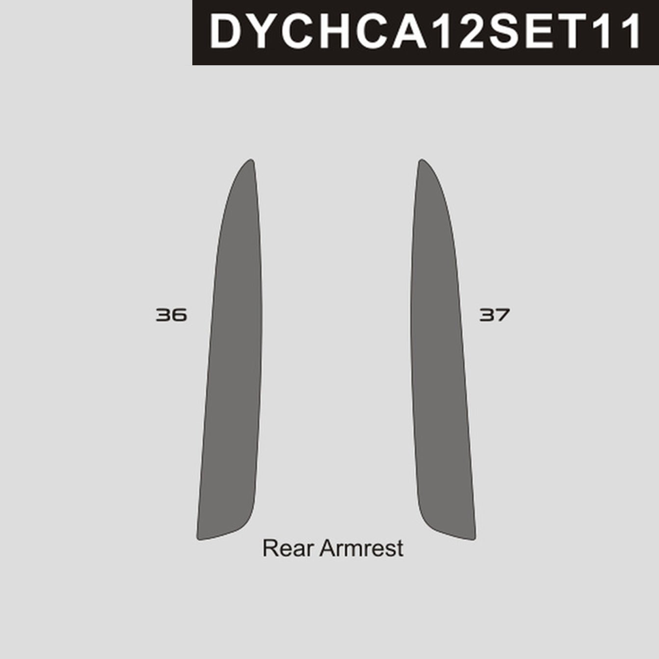 DynaCarbon™️ Carbon Rear Armrests Trim for Chevrolet Camaro 2012-2015