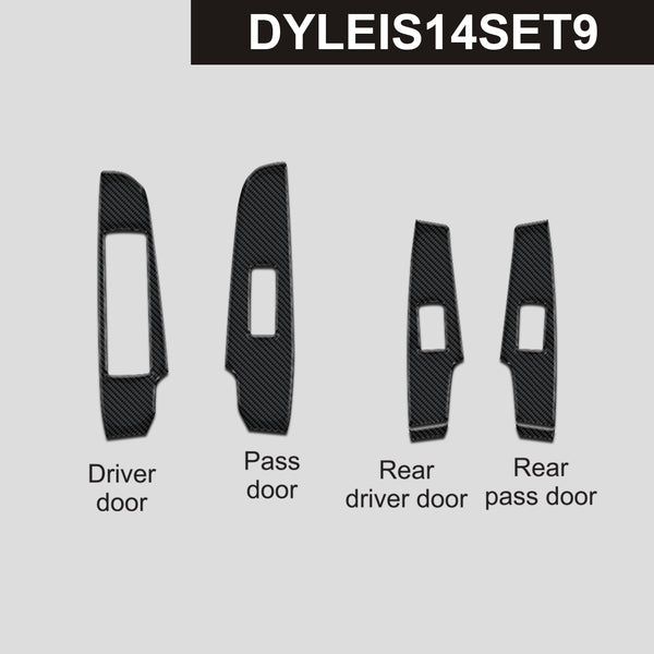 DynaCarbon™️ Carbon Window Control Panel Trim for Lexus IS 2014-2020