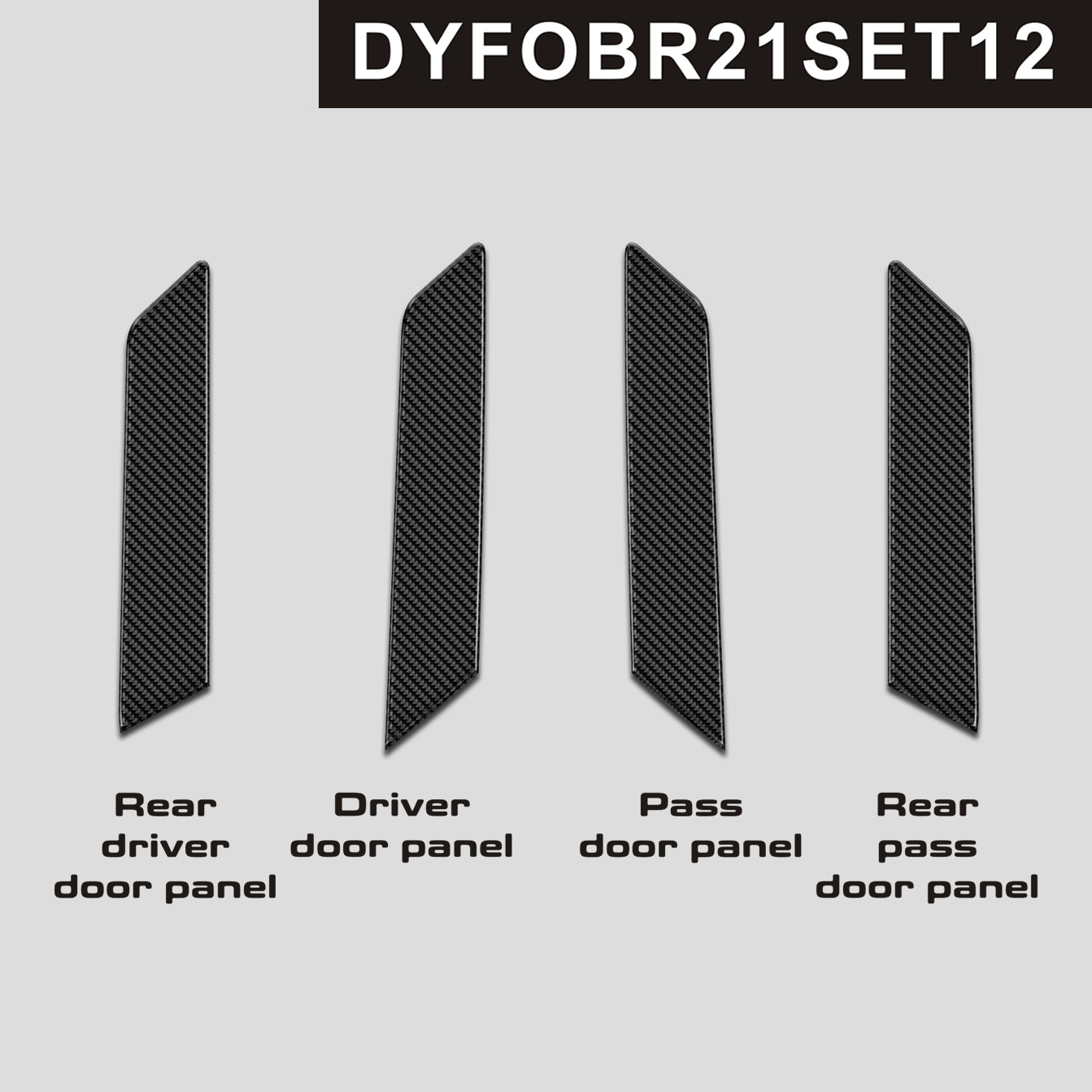 DynaCarbon™️ Carbon Door Panels for Ford Bronco 2021-2024