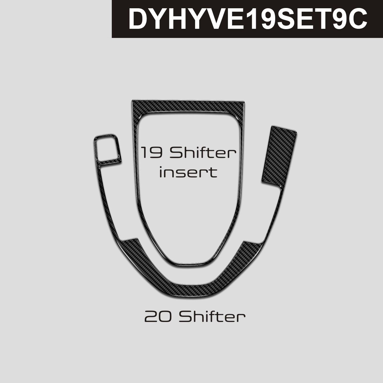 DynaCarbon™️ Carbon Shifter Trims for Hyundai Veloster 2019-2022