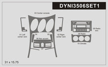 DynaCarbon™ Multimedia CD Panel + Vents Trims for Nissan 350z 2006-2009