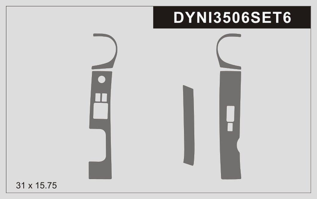 DynaCarbon™ Window Control Trim for Nissan 350z 2006-2009