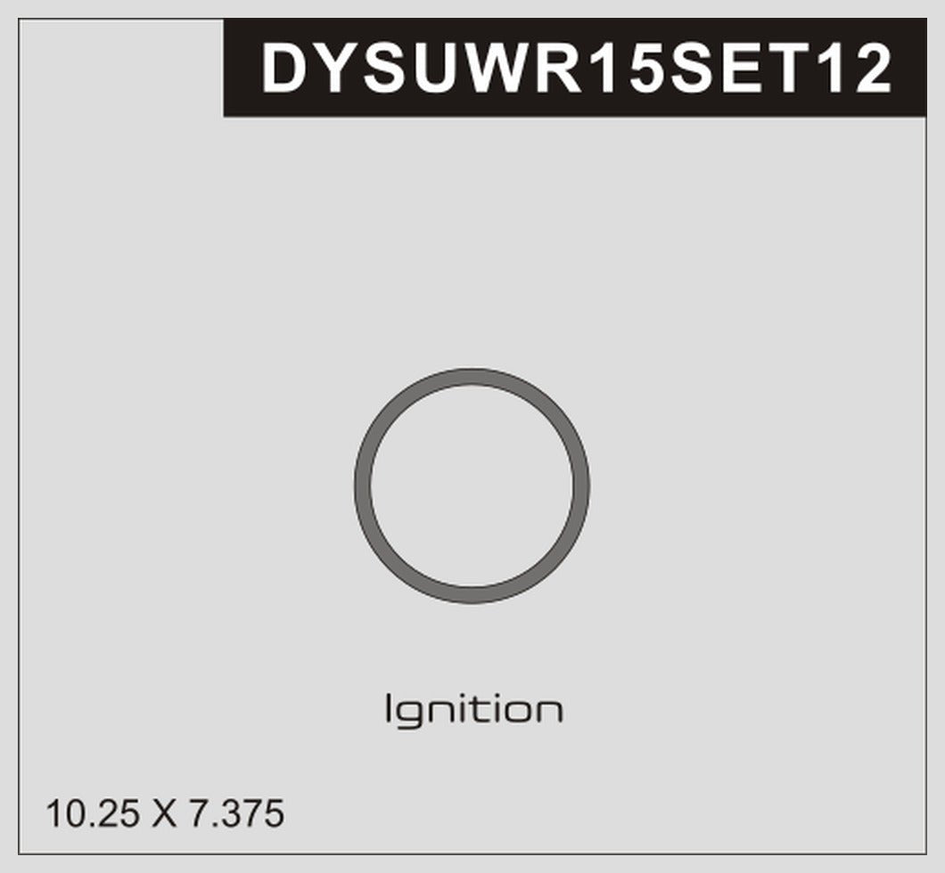 DynaCarbon™ Carbon Fiber Start Stop Button Ring Cover For Subaru WRX 2015-2021