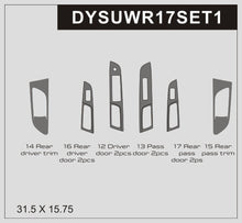 DynaCarbon™ 10 PCS Carbon Fiber Front/Rear Door Trims For Subaru WRX 2017