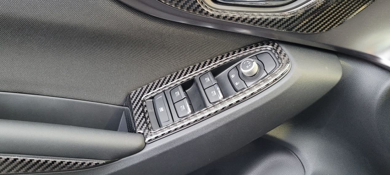DynaCarbon™️ Carbon Door Window Controls Trims for Subaru WRX 2022-2023