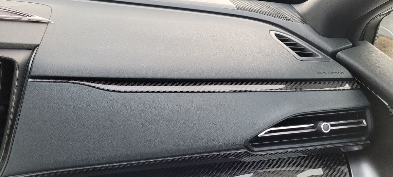 DynaCarbon™️ Carbon Upper Dash Trim Accents for Subaru WRX 2022-2024