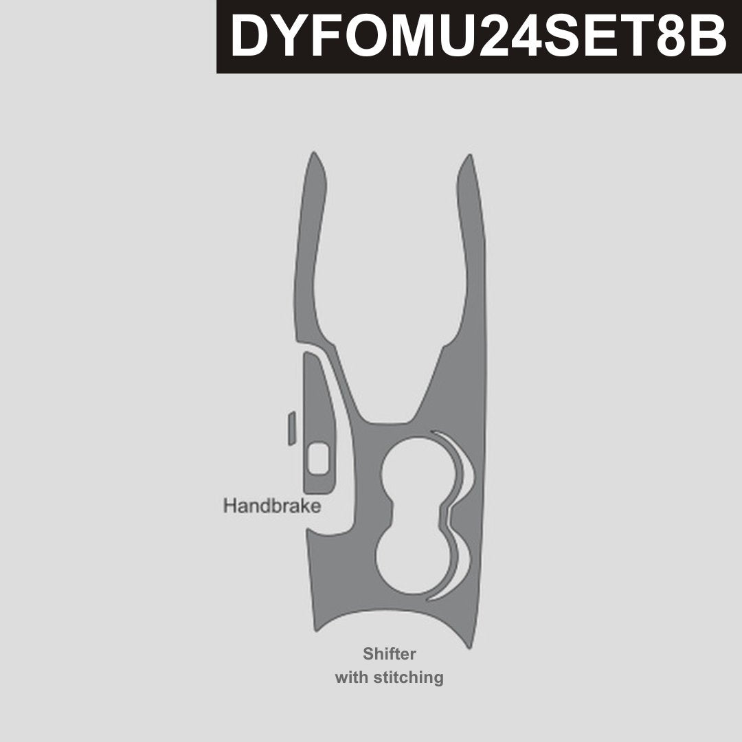 DynaCarbon™ Carbon LHD Full Center Console Shifter trim for Ford Mustang 2024-2026