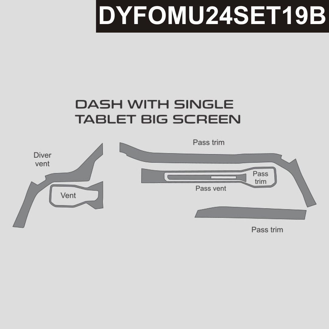 DynaCarbon™ Carbon Driver and Passenger Trims for Ford Mustang 2024-2026