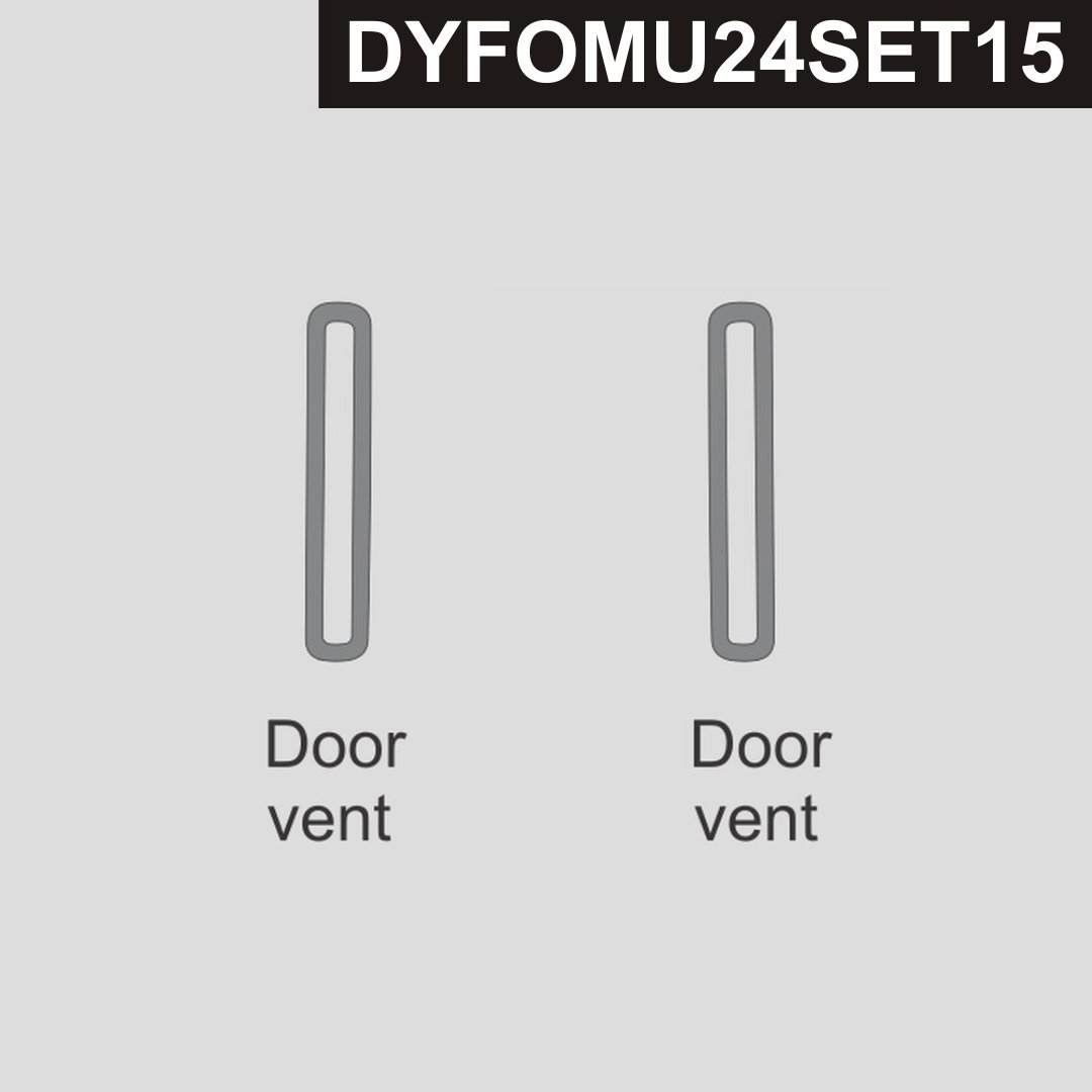 DynaCarbon™ Carbon Door Vents kit for Ford Mustang 2024-2026