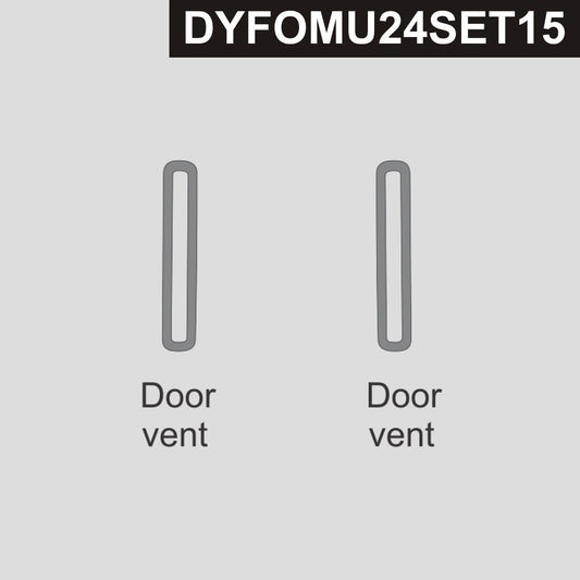 DynaCarbon™ Carbon Door Vents kit for Ford Mustang 2024-2026