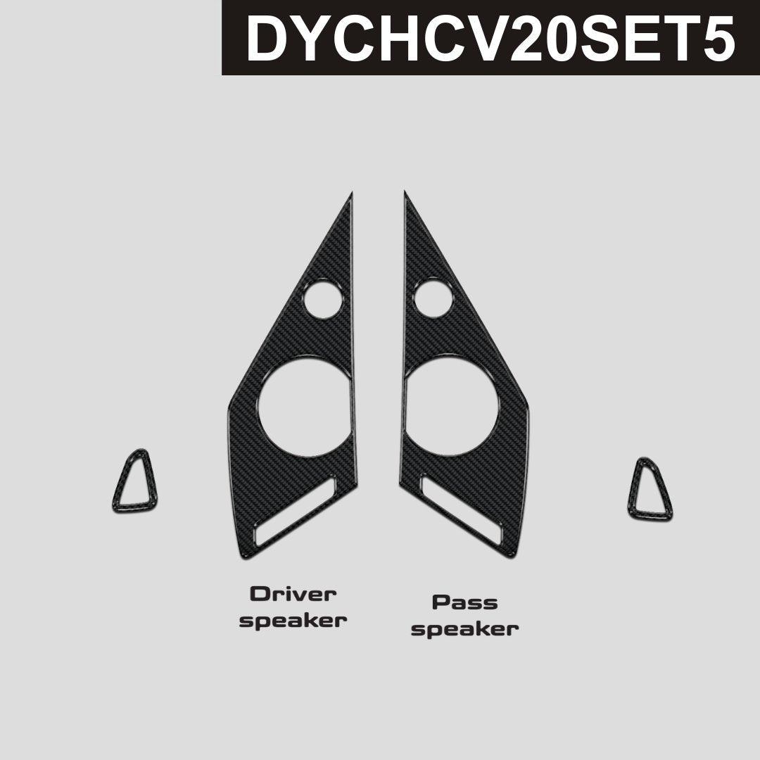 DynaCarbon™️ Carbon Door Speakers Panels for Chevrolet Corvette 2020-2025
