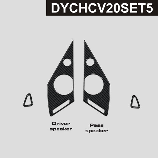 DynaCarbon™️ Carbon Door Speakers Panels for Chevrolet Corvette 2020-2025