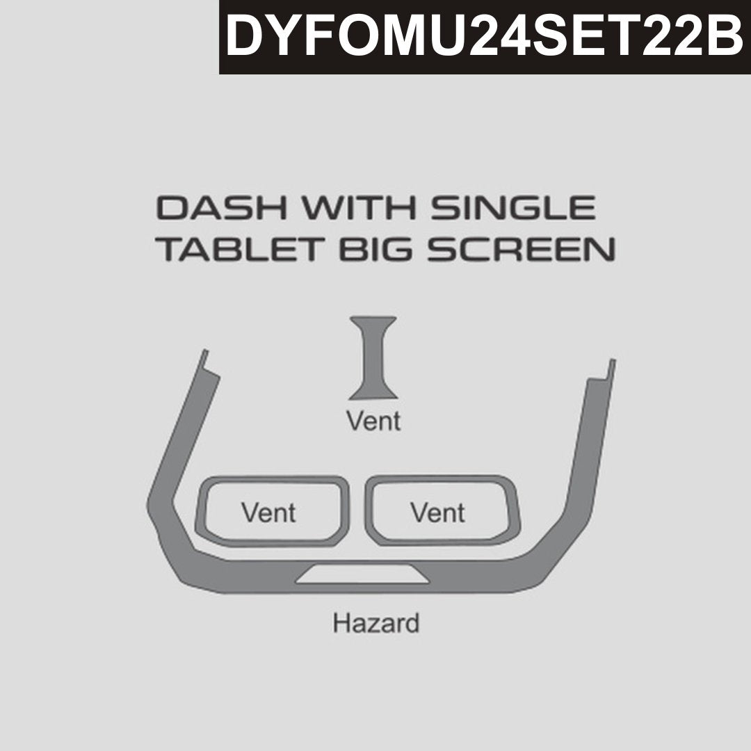 DynaCarbon™ Carbon Center Vent for Ford Mustang 2024-2026