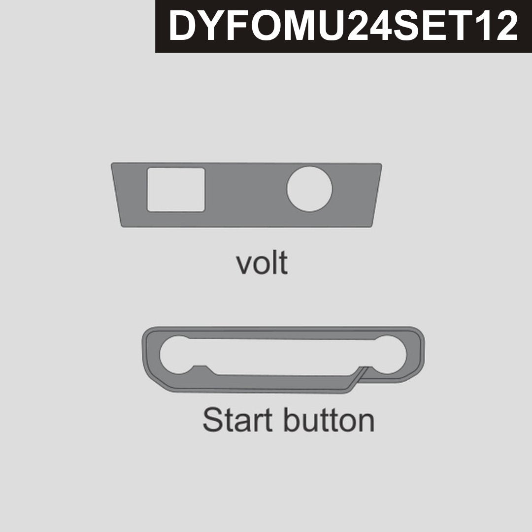 Dyna Process Button DynaCarbon™ Carbon 12volt and Start Button for Ford Mustang 2024-2026 ...