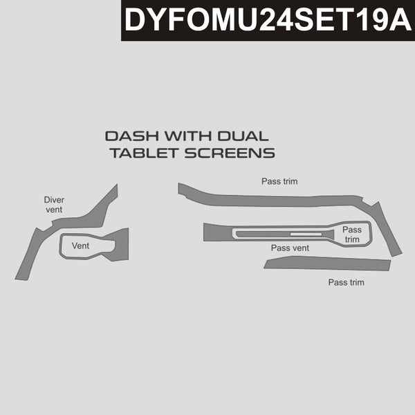 DynaCarbon™ Carbon Driver and Passenger Trims for Ford Mustang 2024