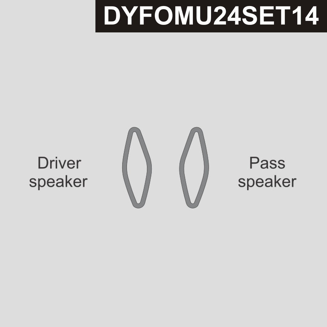 DynaCarbon™ Carbon Front Pillars Speakers for Ford Mustang 2024