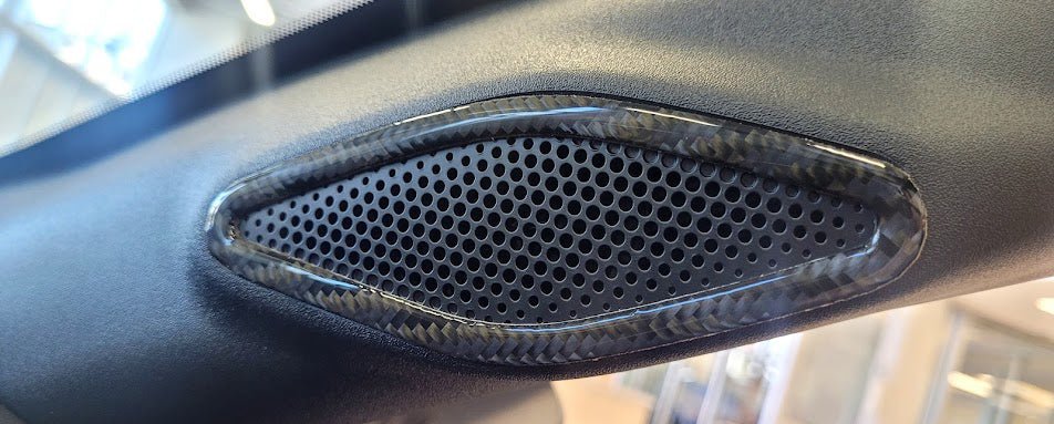 DynaCarbon™ Carbon Front Pillars Speakers for Ford Mustang 2024-2026