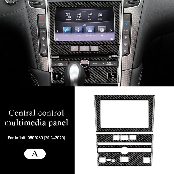 DynaCarbon™ Central Control Multimedia Panel for Infiniti Q50/Q60 2013-2022