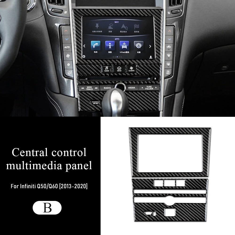 DynaCarbon™ Central Control Multimedia Panel for Infiniti Q50/Q60 2013-2022