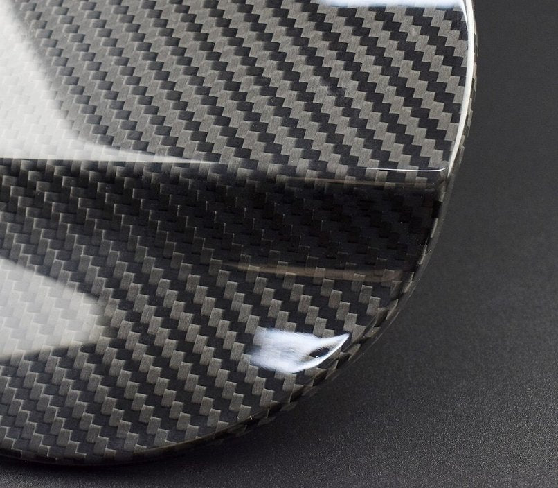 Dynacarbon™️ Hard Carbon Fiber Gas Cap Overlay for Ford Mustang 2015-2023