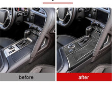 DynaCarbon™️  Car Gear Shift Panel Center Console Carbon Fiber Overlay for Chevrolet Corvette 2014-2019