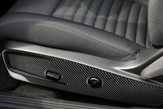 DynaCarbon™️ 2pcs Carbon Fiber Seat Side Panel Cover for Dodge Challenger 2015-2023
