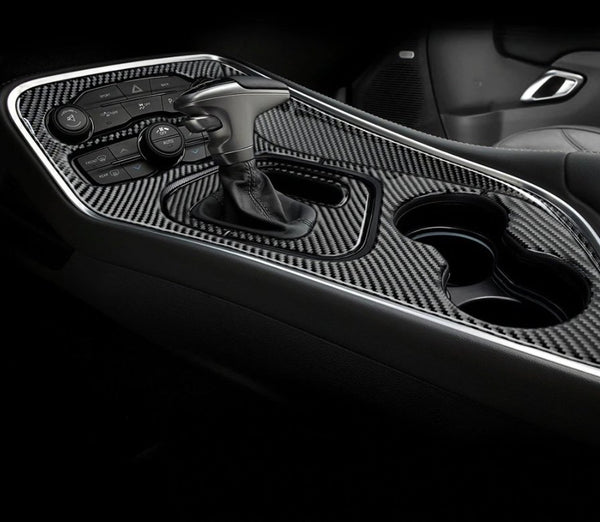 DynaCarbon™️ Carbon Fiber Full Center Console Kit for Dodge Challenger 2015-2022