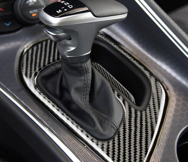 DynaCarbon™️ Gear Shift Panel Cover for Dodge Challenger 2015-2022