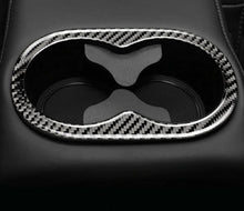 DynaCarbon™️ Rear Center Arm Rest Cup Holder Trim Overlay for Dodge Challenger 2015-2022