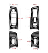 DynaCarbon™️ Carbon Fiber Window Control Panel Trim for Dodge Charger 2015-2022