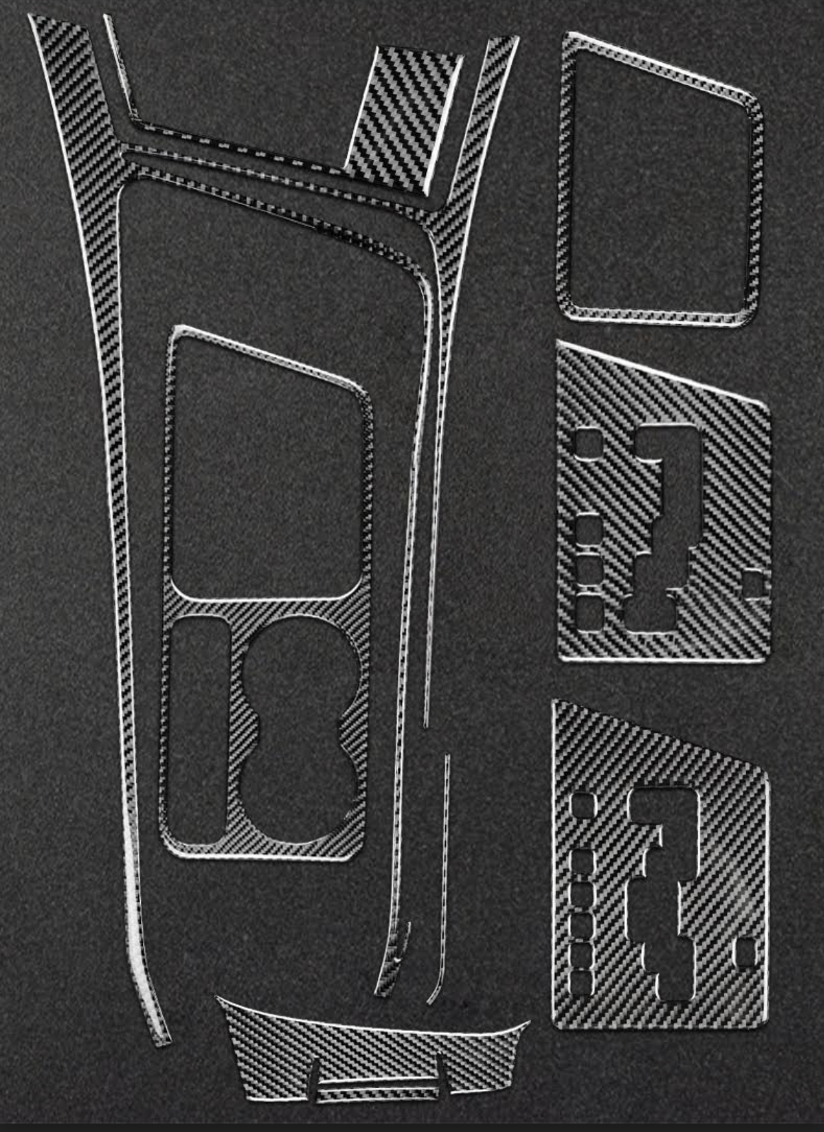 DynaCarbon™️ Carbon Fiber Full Center Console Kit for Dodge Challenger (Fits Manual & Automatic) 2008-2014