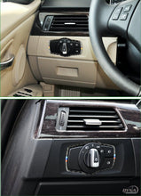 DynaCarbon™️ Carbon Fiber Headlight Switch Frame Trim for BMW E90 3 Series