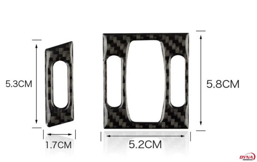 DynaCarbon™️ Carbon Fiber Dashboard Air Conditioning Vent Trim for BMW 5 Series E60 2005-2010
