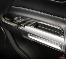 DynaCarbon™️ Carbon Fiber LHD Window Control Panel Trim Overlay for Ford Mustang 2015-2023