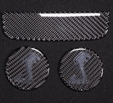 DynaCarbon™ Carbon Fiber Anti-Slip Coaster Overlays for Ford Mustang Accessories 2015-2023