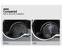 DynaCarbon™ Carbon Fiber Anti-Slip Coaster Overlays for Ford Mustang Accessories 2015-2023