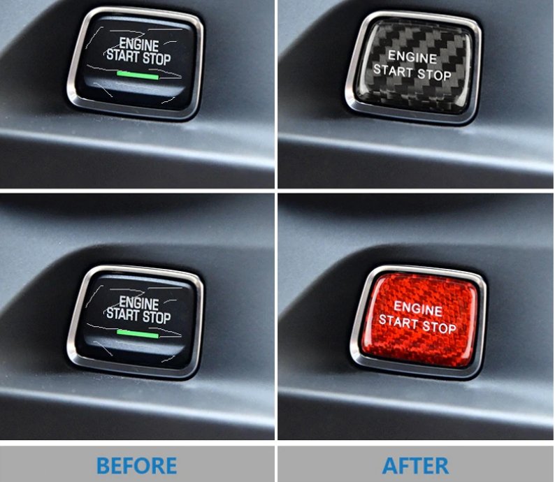 DynaCarbon™️ Engine Start/Stop Button Overlay For Chevrolet Camaro 2016-2023
