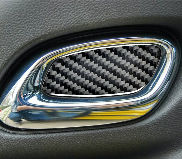 DynaCarbon™️ Carbon Fiber Inner Door Handle Trim Overlay for Chevrolet Camaro 2016-2023