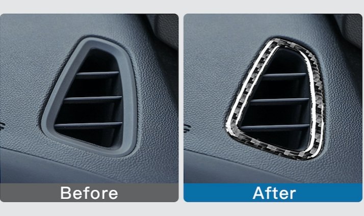 DynaCarbon™️ 2PCS Carbon Fiber Air Vent Trim Overlay for Chevrolet Camaro 2016-2023