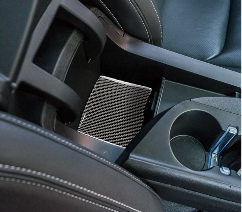 DynaCarbon™️ Carbon Fiber Interior Storage Box Trim for Chevrolet Camaro 2016-2023