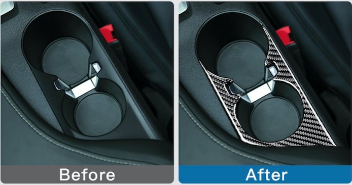 DynaCarbon™️ Cup Holder Trim Overlay for Chevrolet Camaro 2016-2023